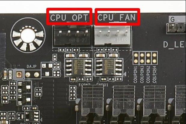 cpu fan cpu opt conector